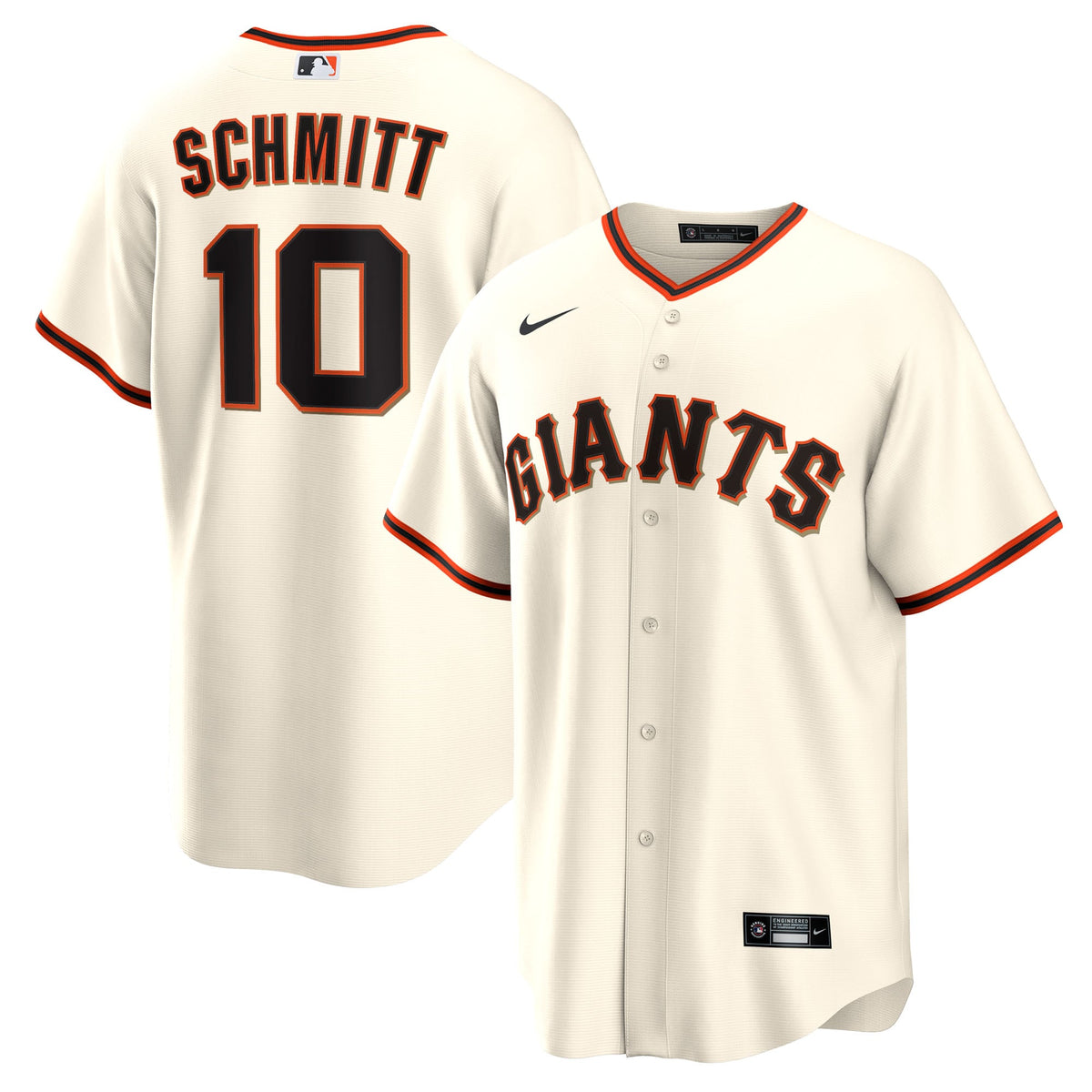 Men's San Francisco Giants Casey Schmitt Nike Cream Home Replica Jersey