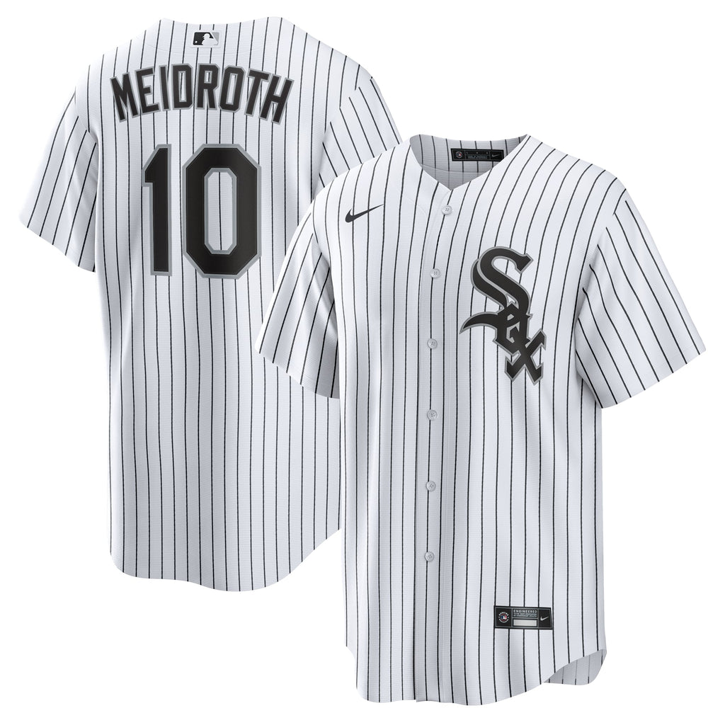 Men's Chicago White Sox Chase Meidroth Nike White Home Replica Jersey