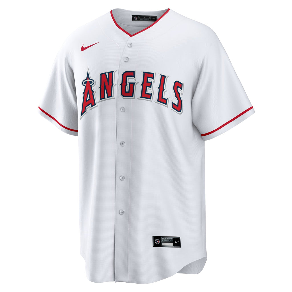 Men's Los Angeles Angels Christian Moore Nike White Home Replica Jersey - 3