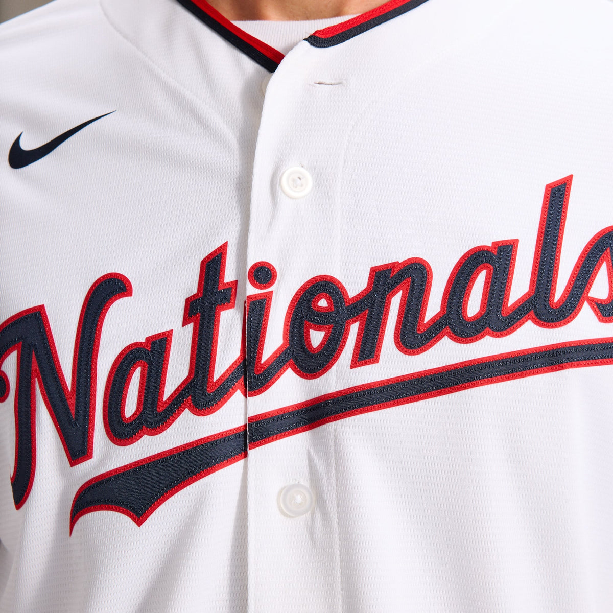 Men's Washington Nationals CJ Abrams Nike White Home Replica Jersey - 12
