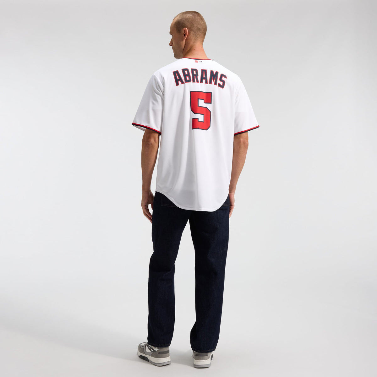 Men's Washington Nationals CJ Abrams Nike White Home Replica Jersey - 6