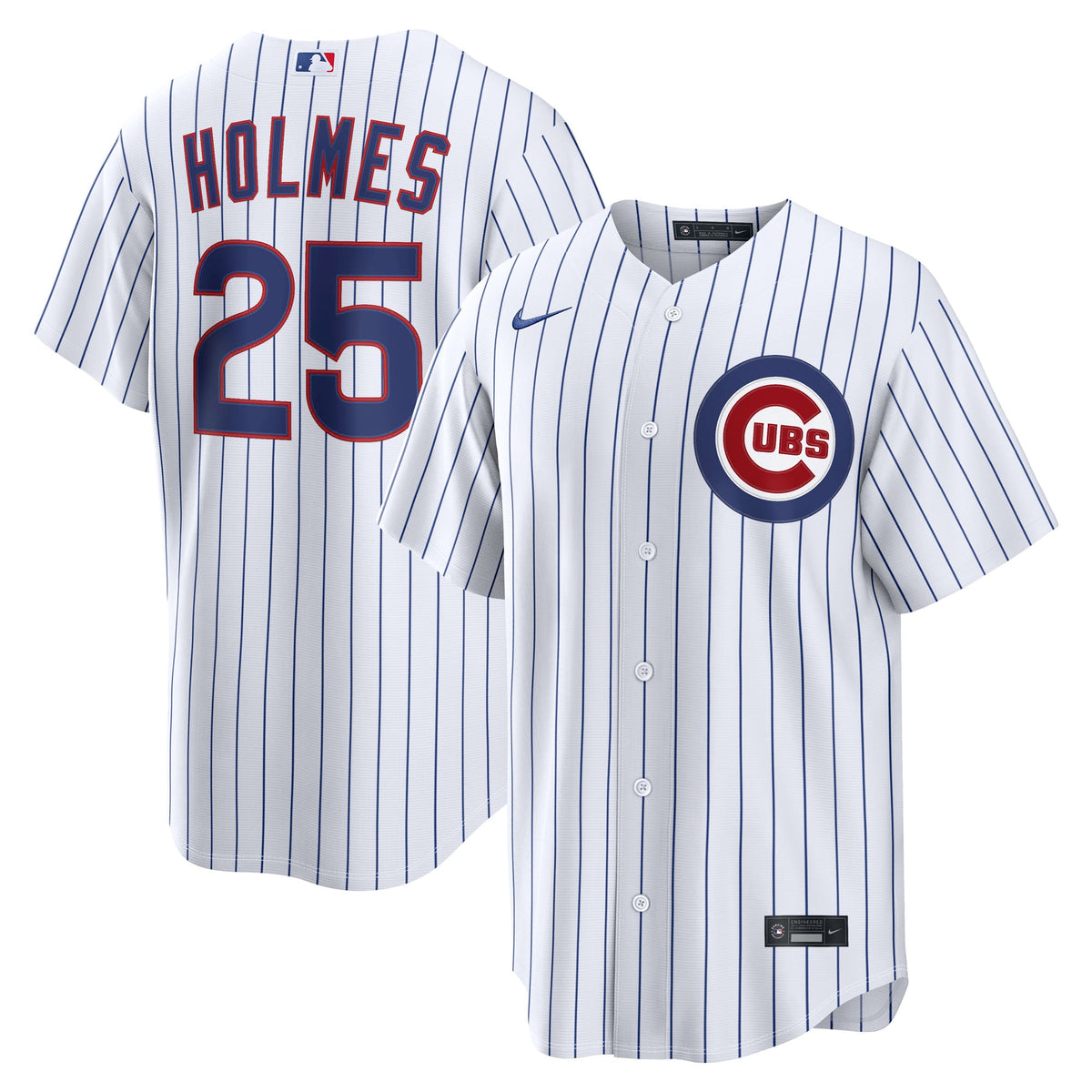 Men's Chicago Cubs Clay Holmes Nike White Home Replica Jersey - 2