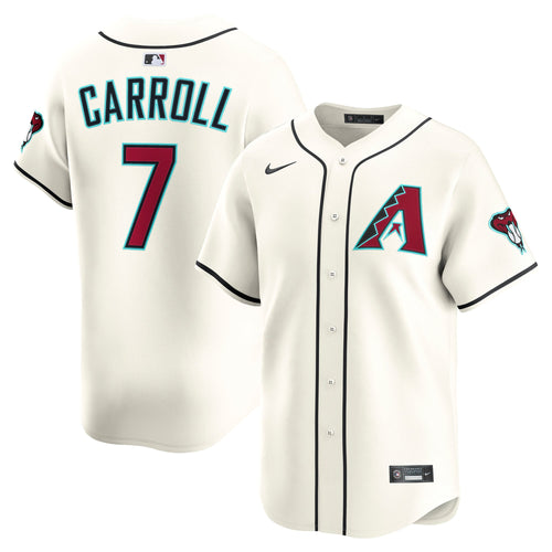 Men's Arizona Diamondbacks Corbin Carroll Nike Cream Home Limited Player Jersey - 2