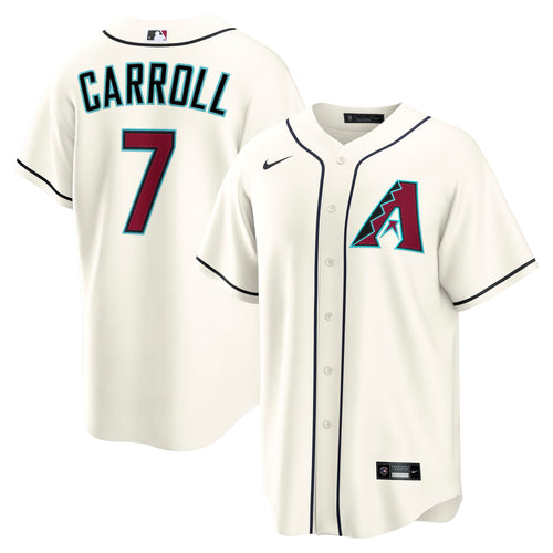 Men's Arizona Diamondbacks Corbin Carroll Nike Cream Home Replica Jersey - 2