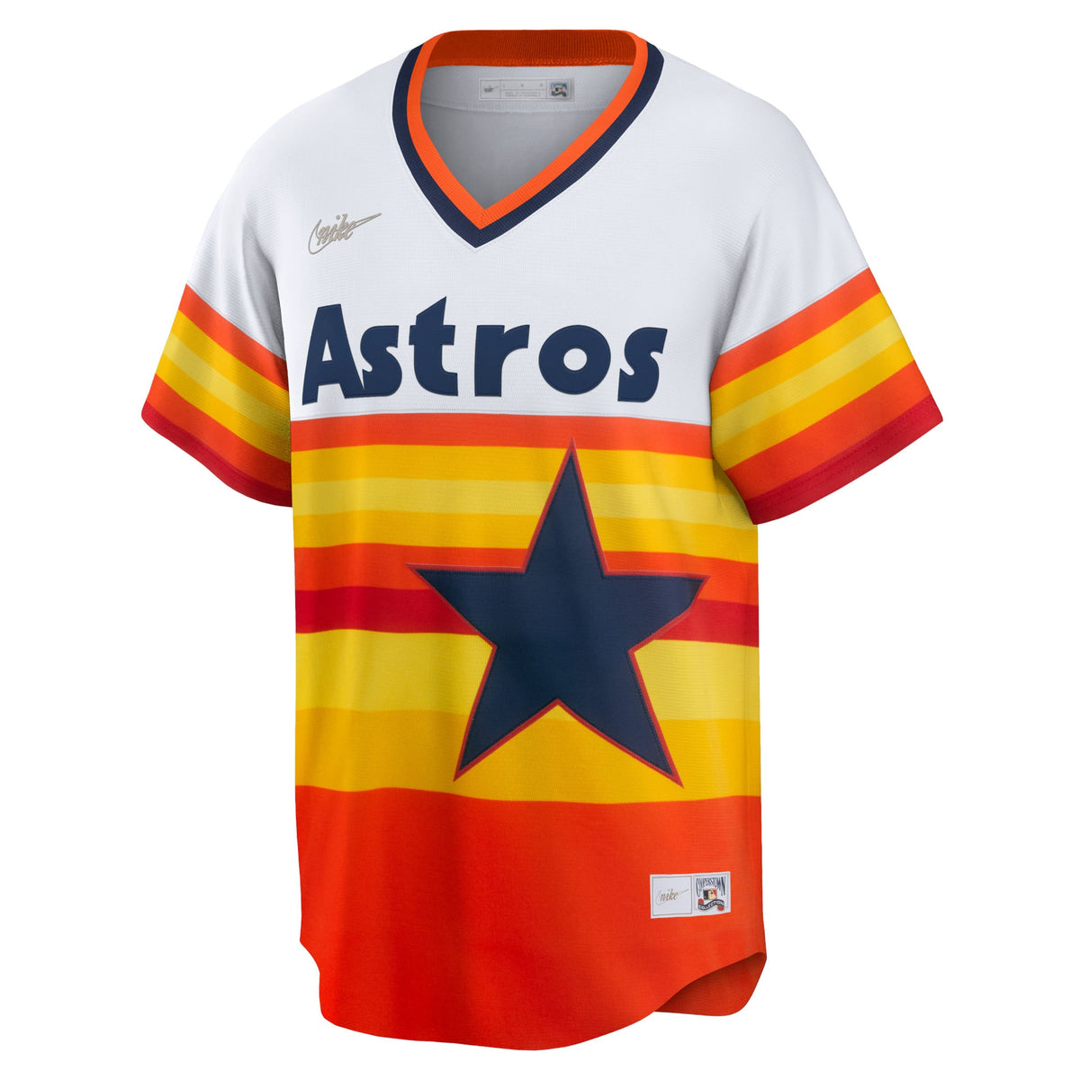 Men's Houston Astros Craig Biggio Nike White Home Cooperstown Collection Player Jersey - 3