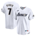 Men's Houston Astros Craig Biggio Nike White Throwback Cooperstown Collection Limited Jersey