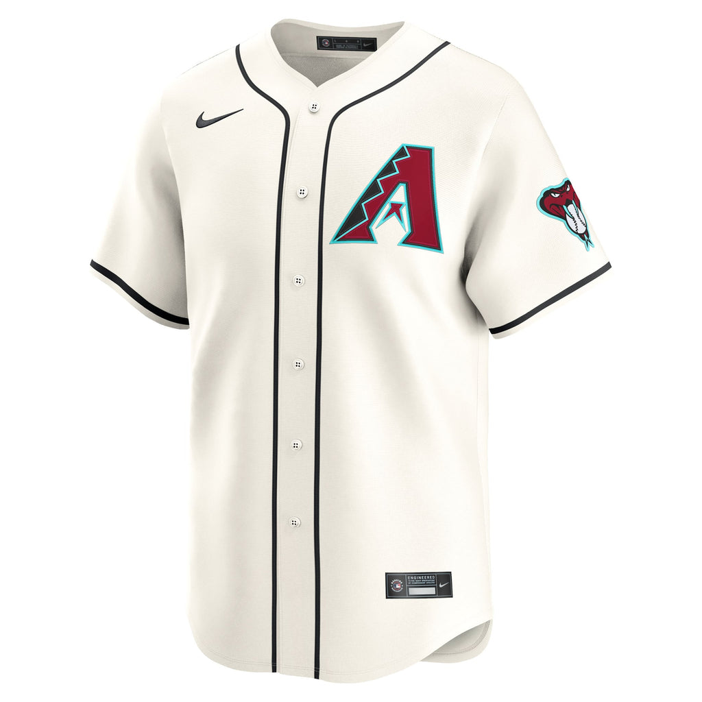 Men's Arizona Diamondbacks Nike Cream Home Limited Pick-A-Player Retired Roster Jersey - 3