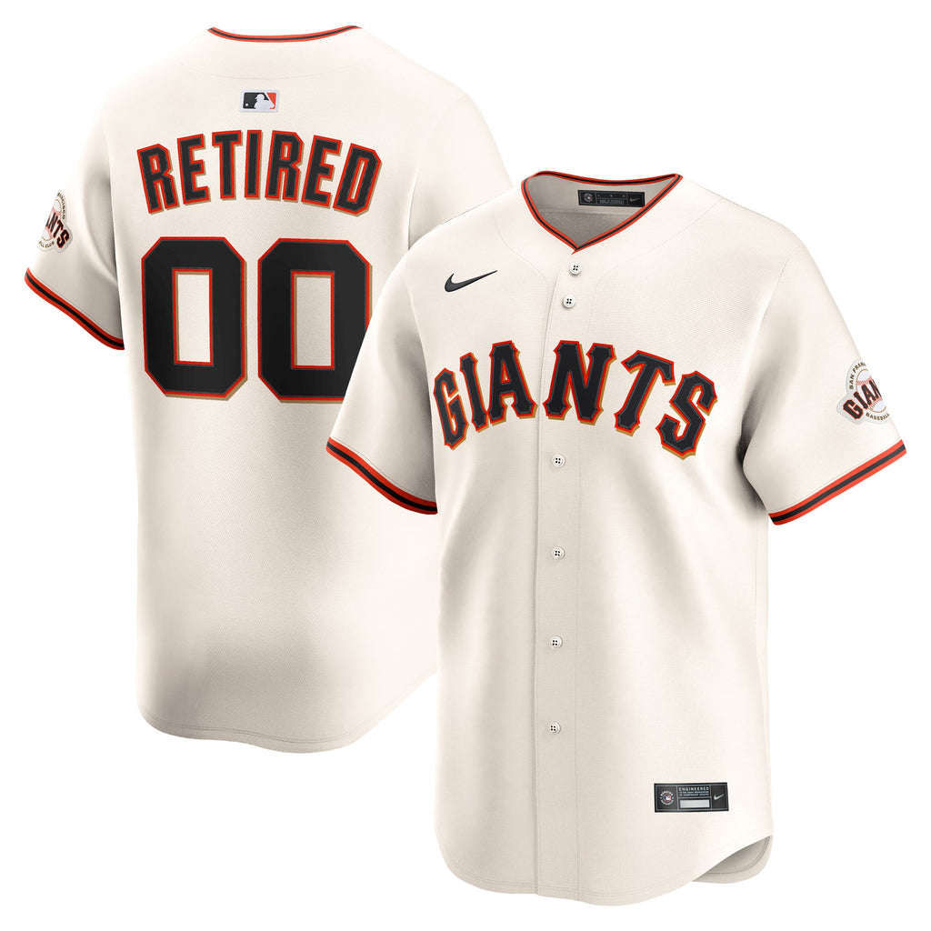 Men's San Francisco Giants Nike Cream Home Limited Pick-A-Player Retired Roster Jersey - 2
