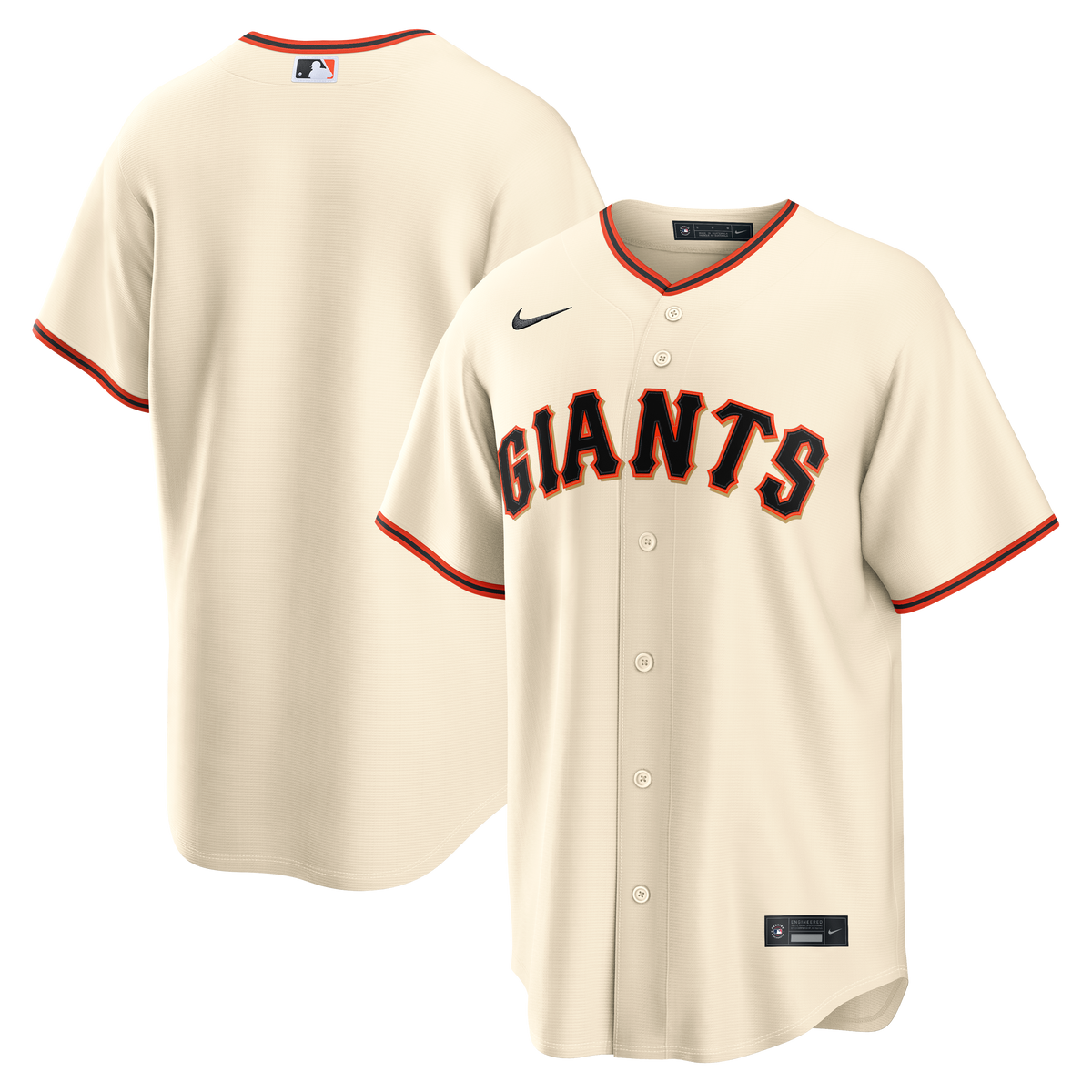Men's San Francisco Giants Nike Cream Home Replica Jersey - 2