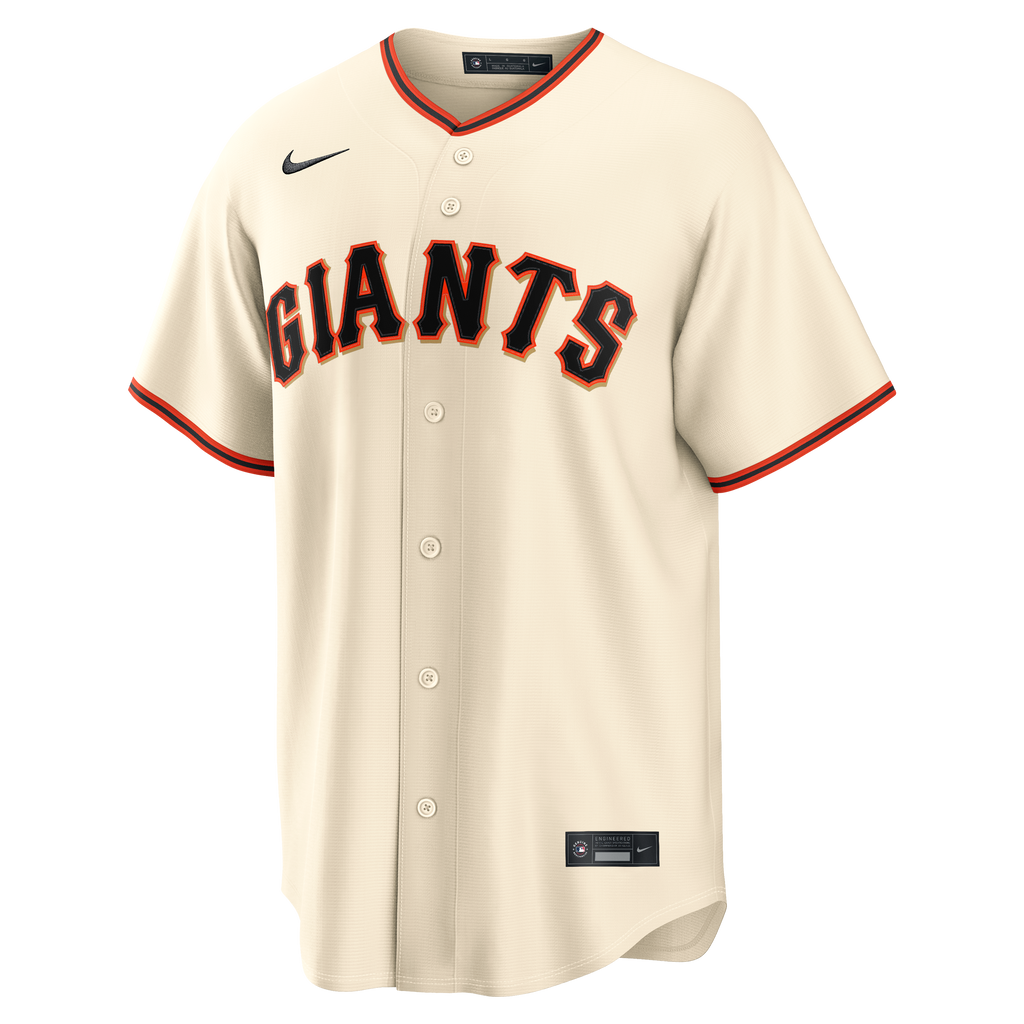 Men's San Francisco Giants Nike Cream Home Replica Jersey - 3