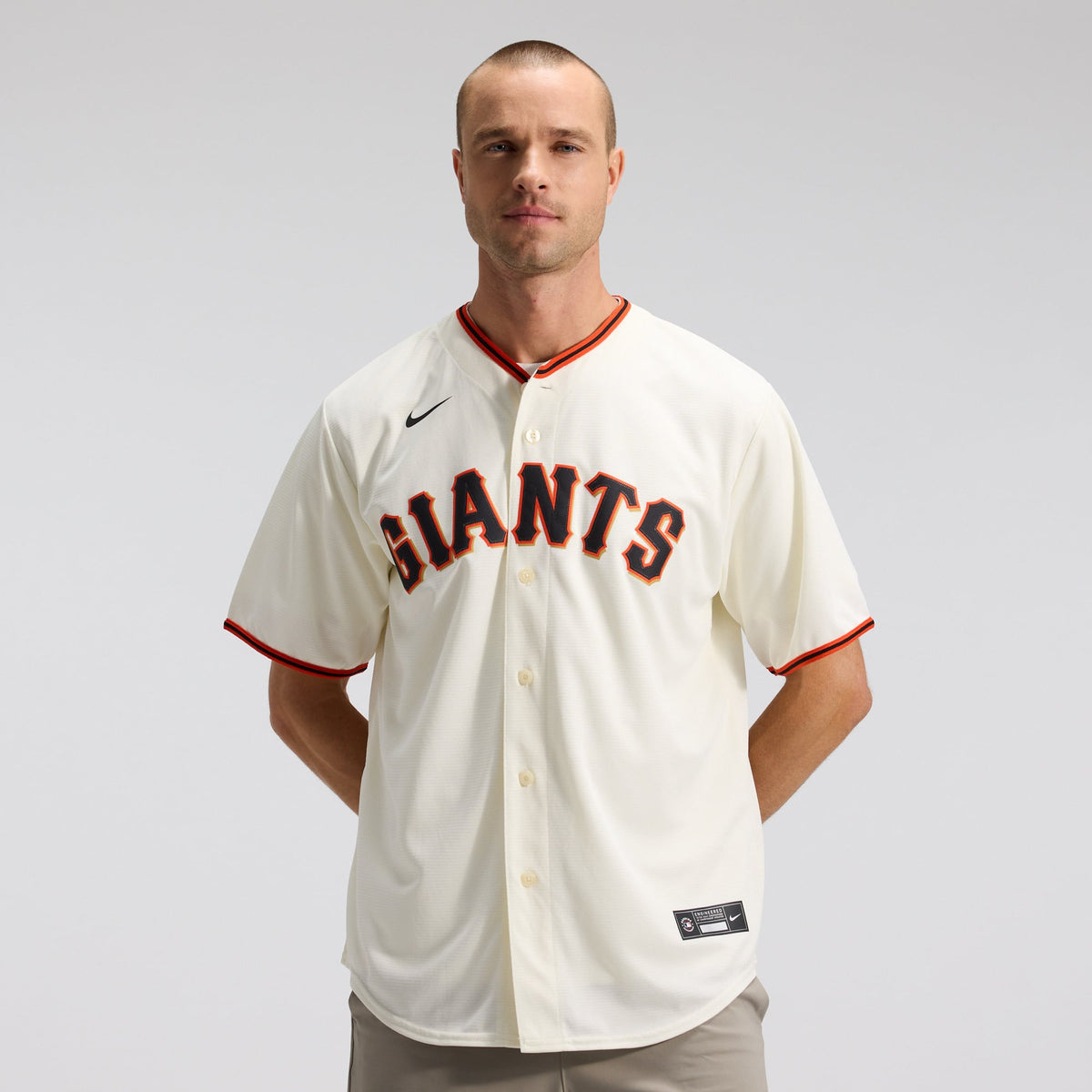 Men's San Francisco Giants Nike Cream Home Replica Team Jersey - 2