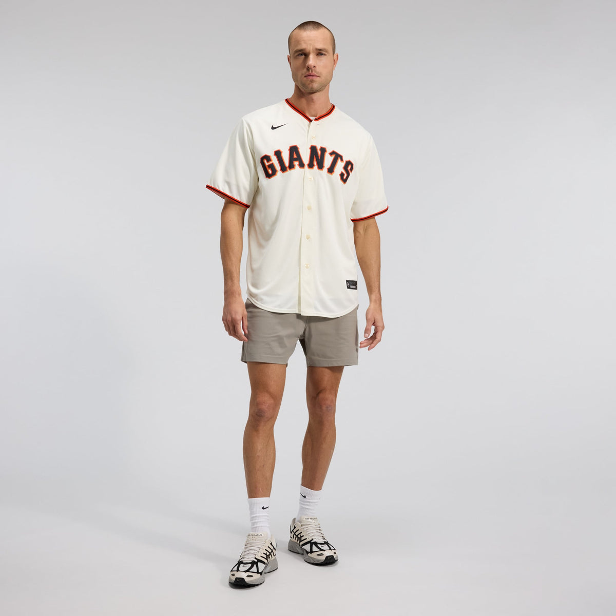 Men's San Francisco Giants Nike Cream Home Replica Team Jersey - 4