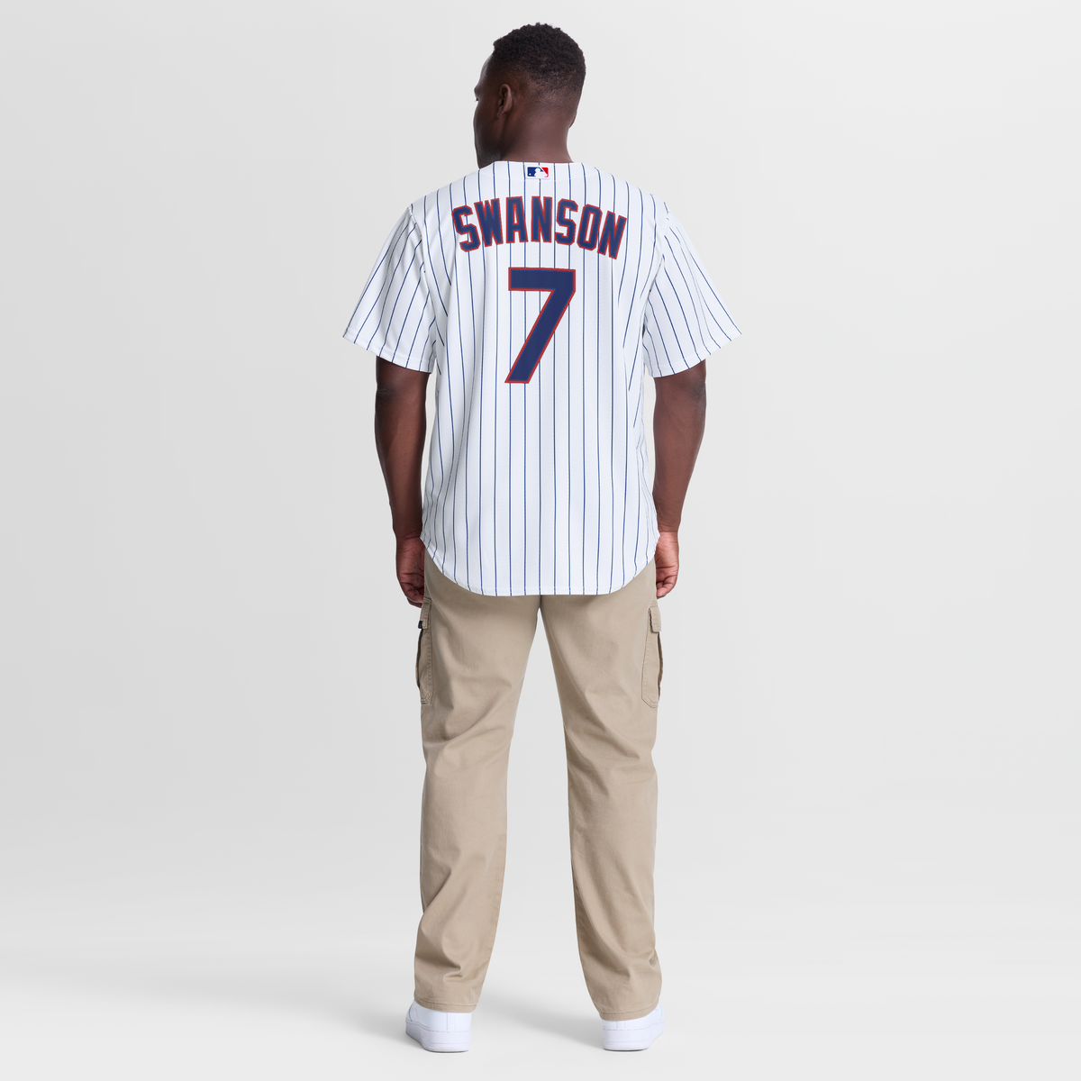 Men's Chicago Cubs Dansby Swanson Nike White Home Replica Jersey - 6