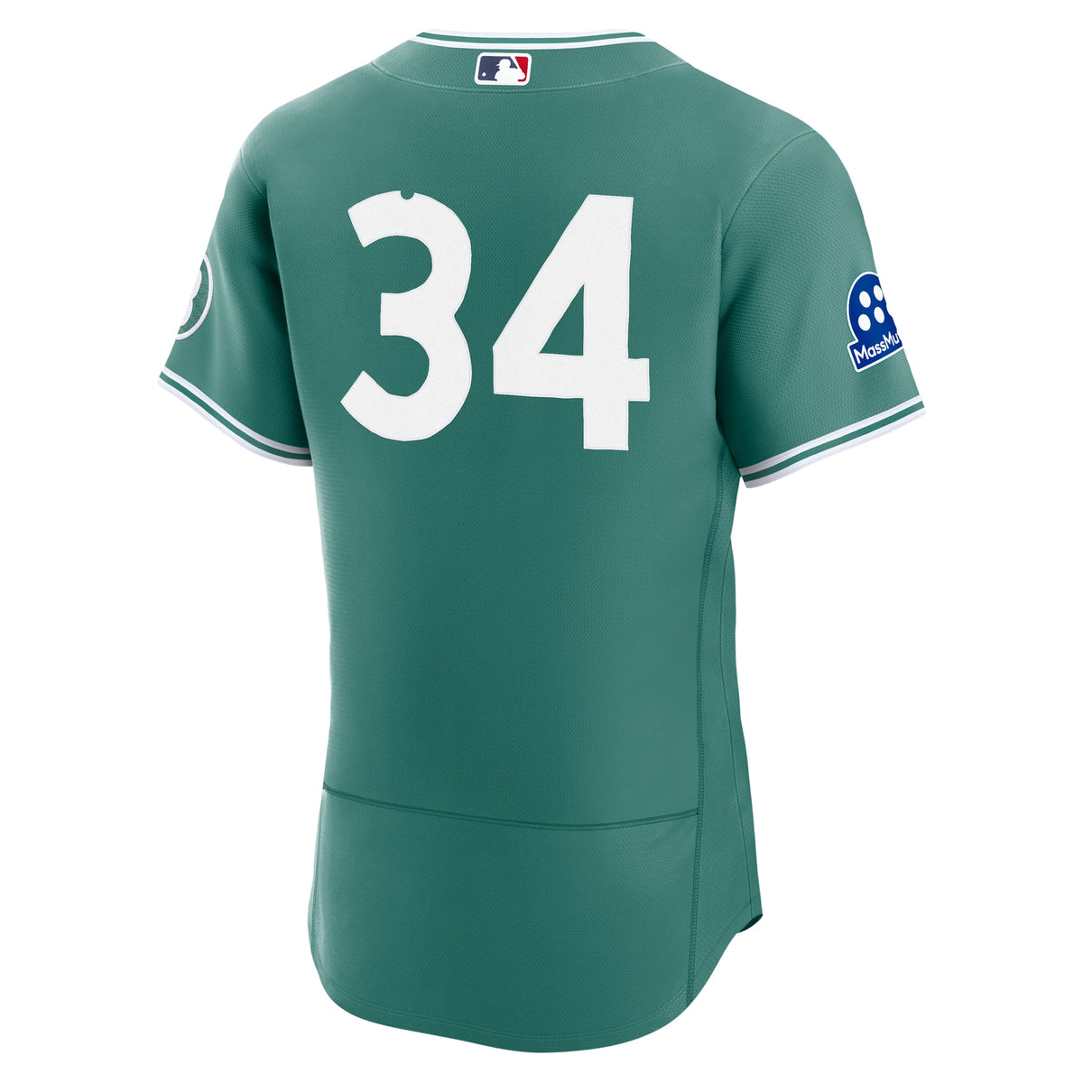 Men's Boston Red Sox David Ortiz Nike Green City Connect Authentic Carry-Over Jersey with Sponsor Patch - 4