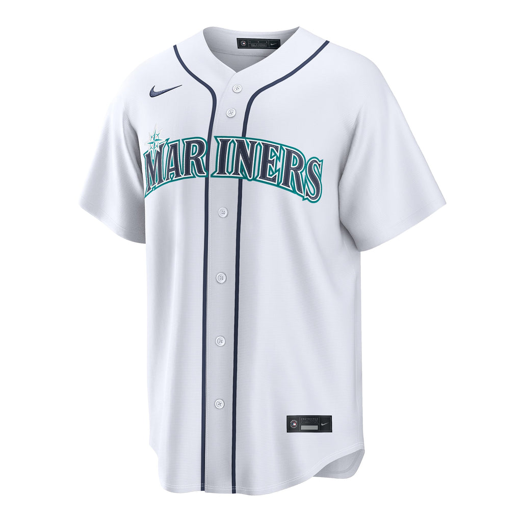 Men's Seattle Mariners Dominic Canzone Nike White Home Replica Jersey - 3