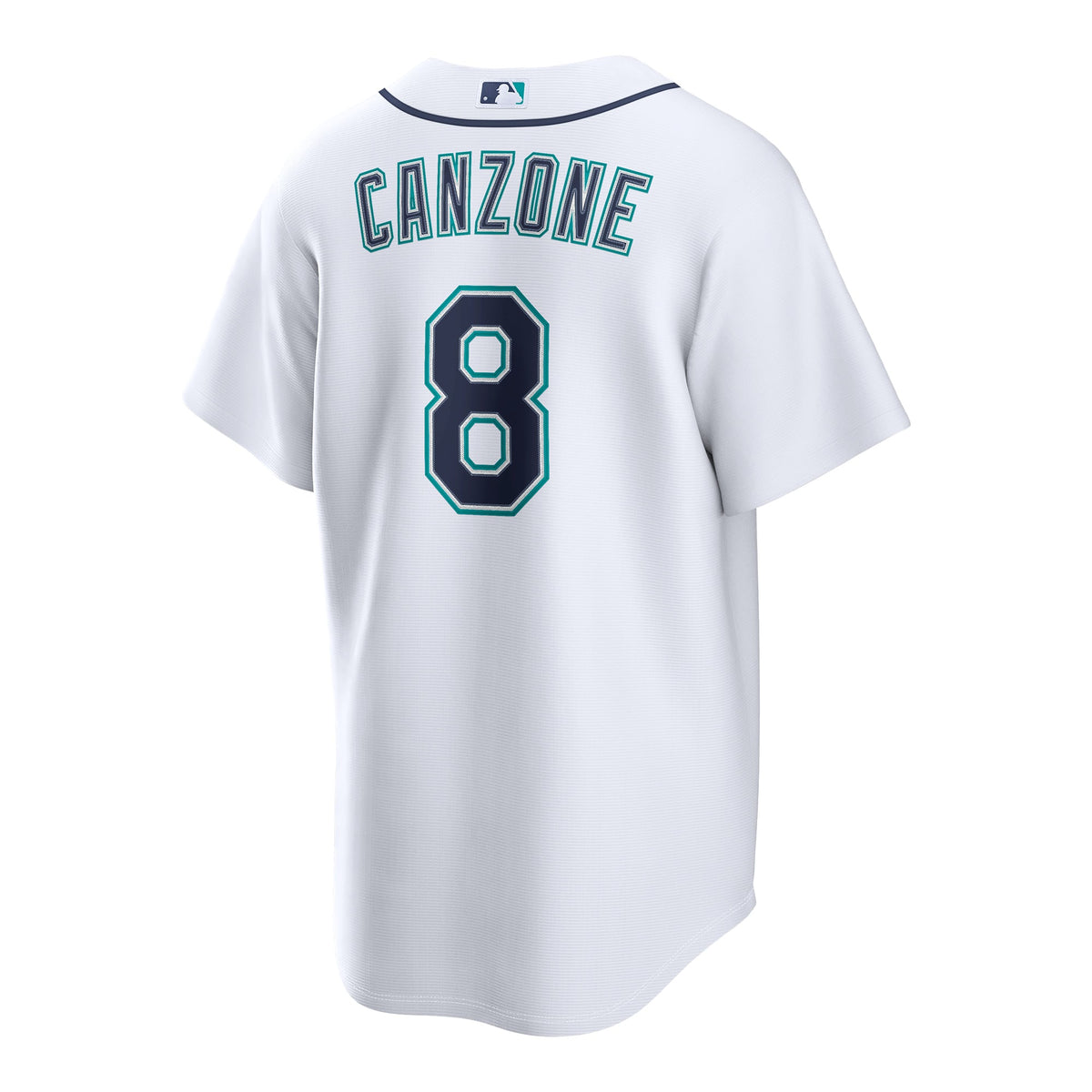 Men's Seattle Mariners Dominic Canzone Nike White Home Replica Jersey - 4