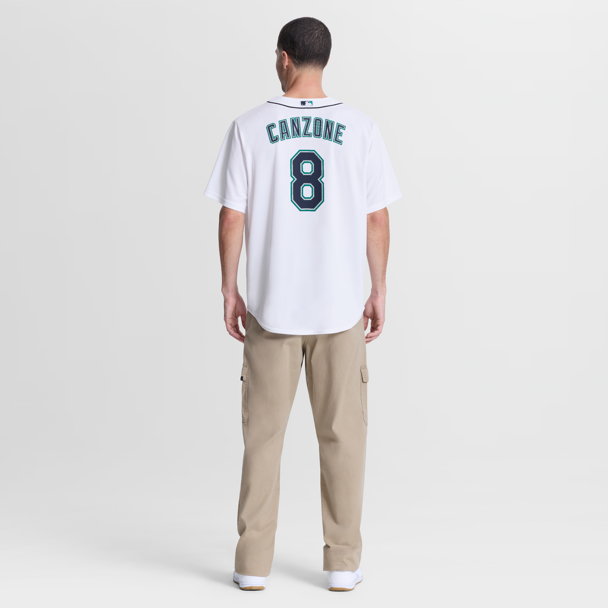 Men's Seattle Mariners Dominic Canzone Nike White Home Replica Jersey - 6
