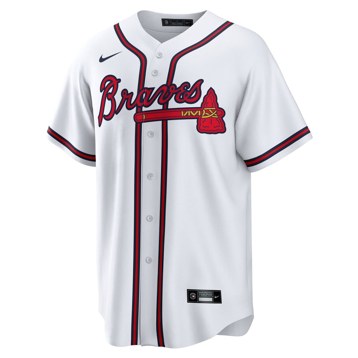 Men's Atlanta Braves Drake Baldwin Nike White Home Replica Jersey - 3
