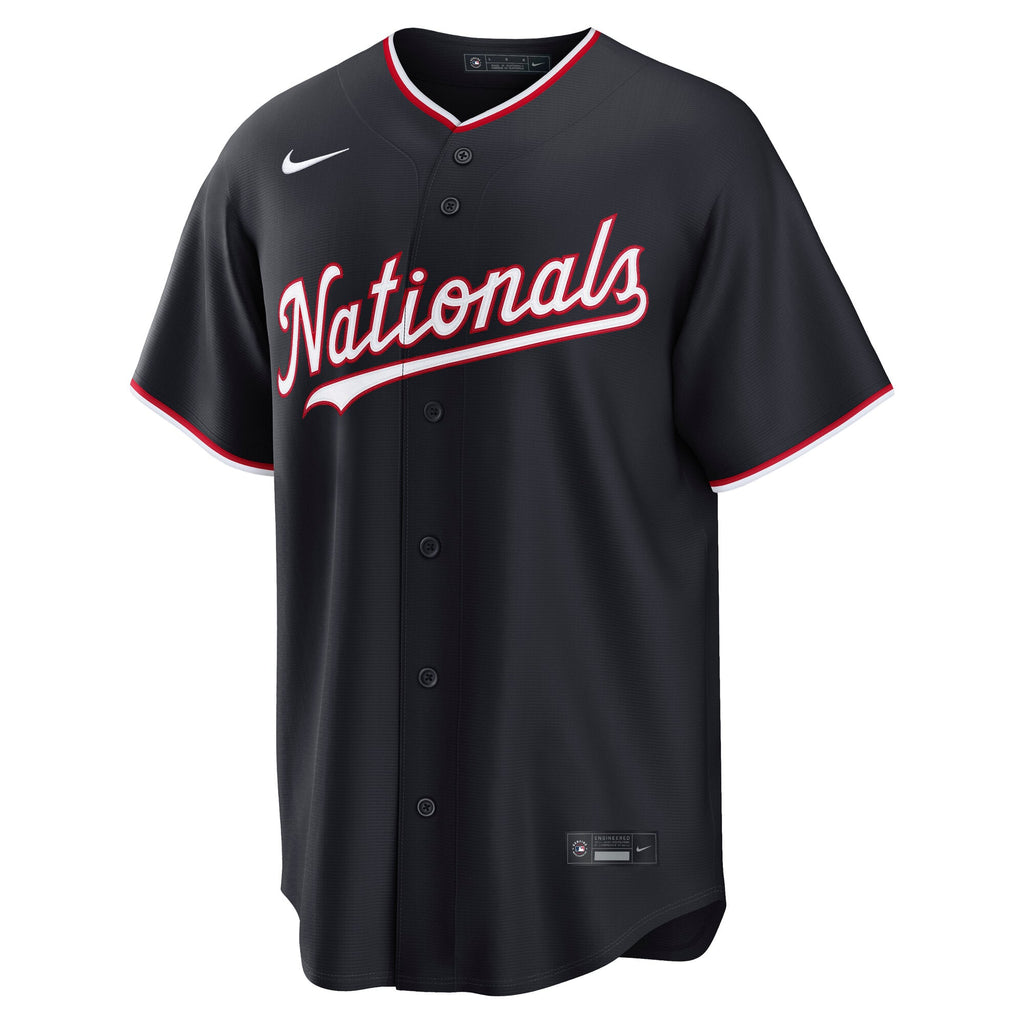 Men's Washington Nationals Dylan Crews Nike Navy Alternate Replica Jersey - 3