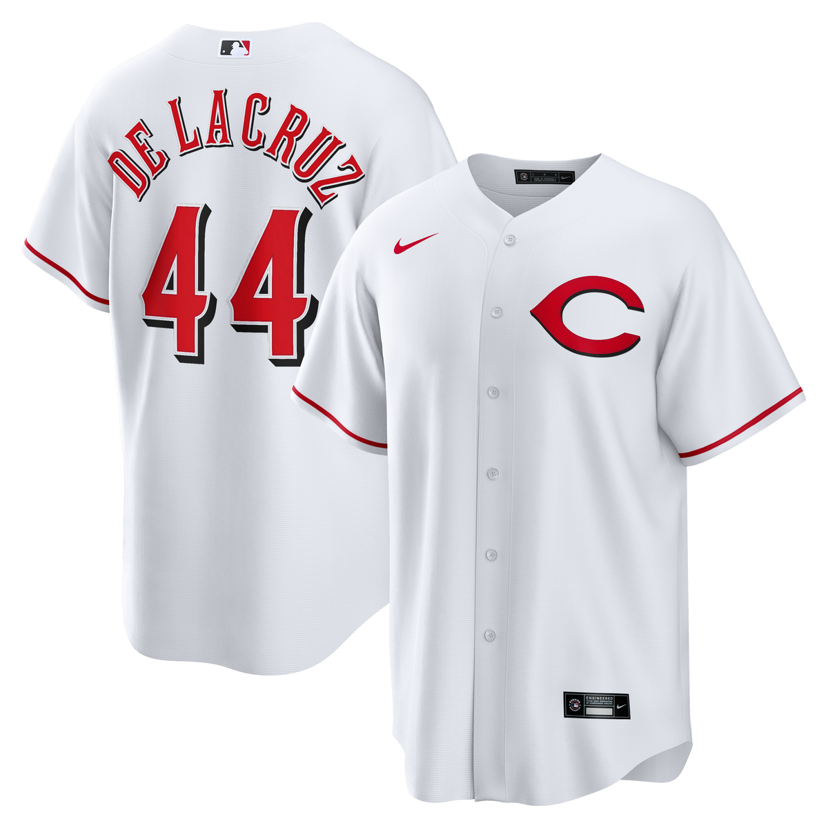 Men's Cincinnati Reds Elly De La Cruz Nike White Alternate 2 Replica Jersey - 2
