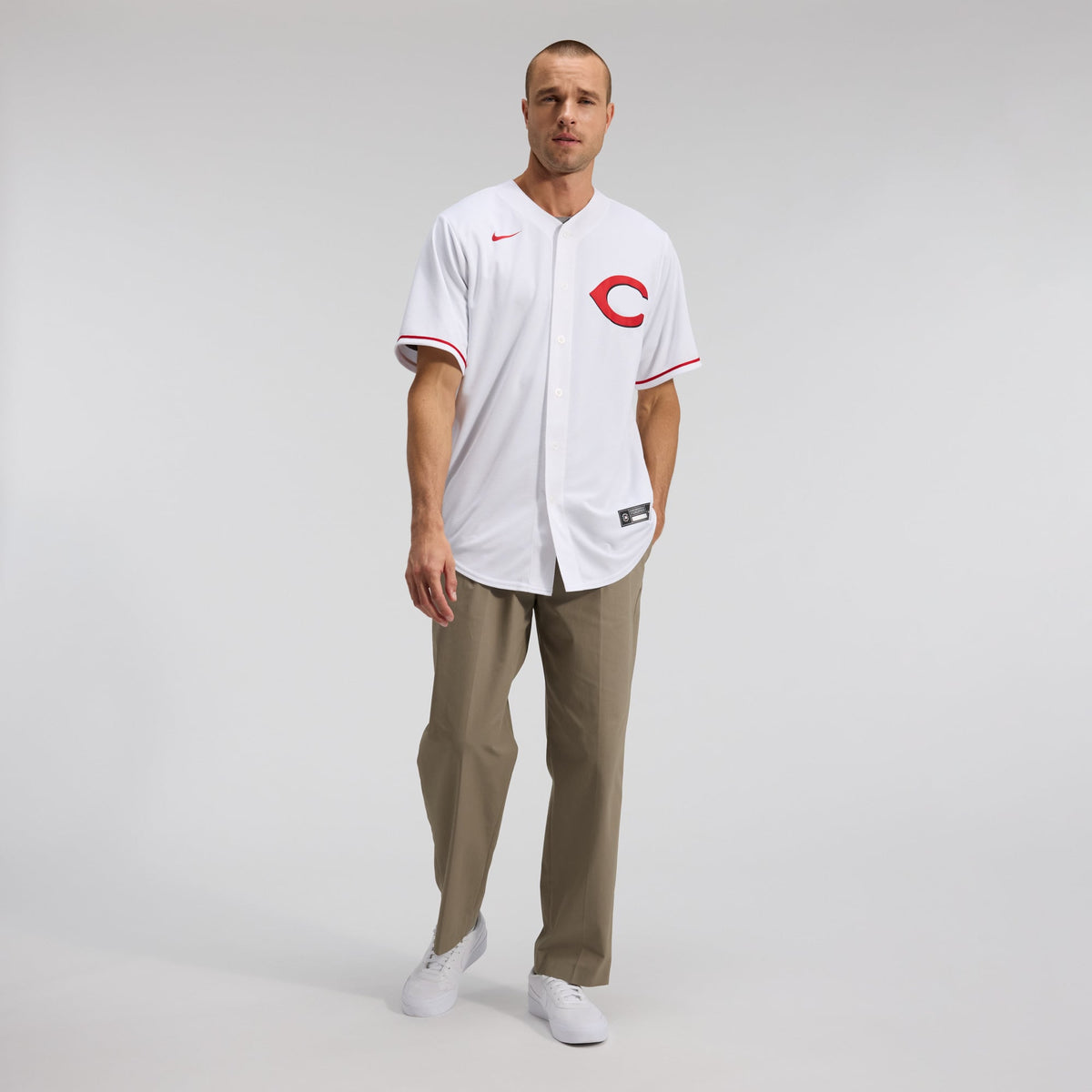 Men's Cincinnati Reds Elly De La Cruz Nike White Alternate 2 Replica Jersey - 5