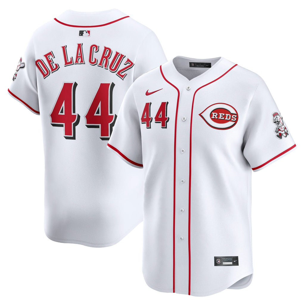 Men's Cincinnati Reds Elly De La Cruz Nike White Home Limited Player Jersey
