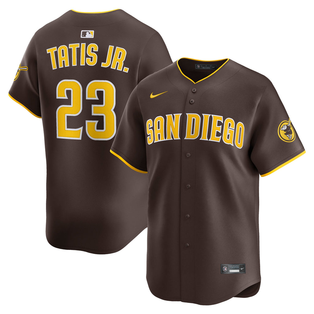 Men's San Diego Padres Fernando Tatis Jr. Nike Brown Road Limited Player Jersey