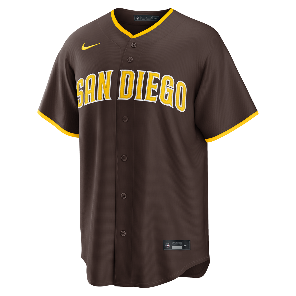 Men's San Diego Padres Fernando Tatis Jr. Nike Brown Road Replica Jersey - 3