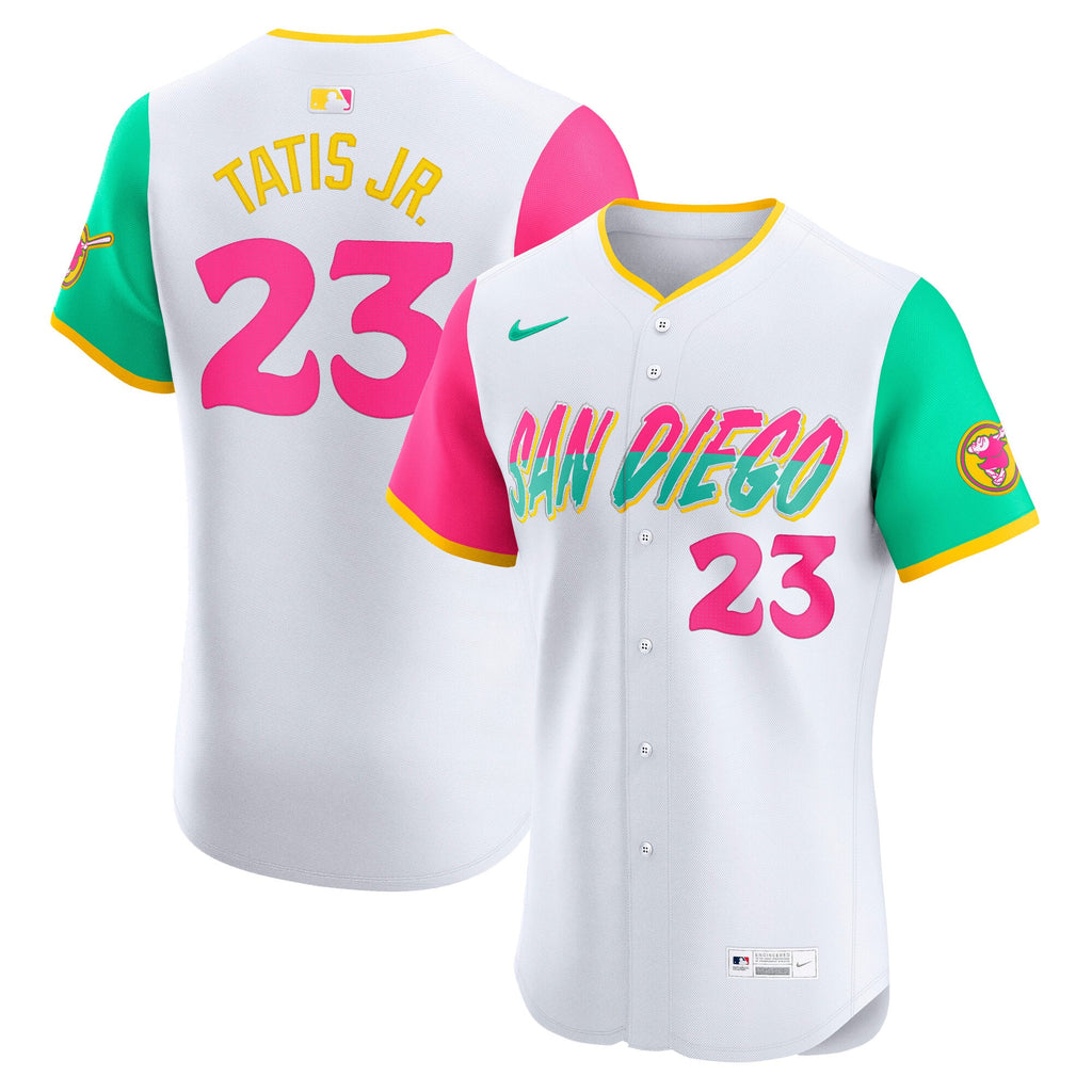 Men's San Diego Padres Fernando Tatis Jr. Nike White City Connect Elite Jersey
