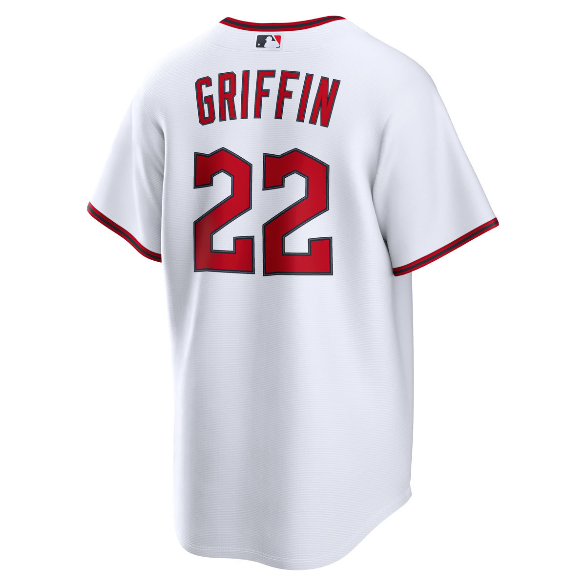 Men's Cleveland Guardians Foster Griffin Nike White Home Replica Jersey - 4