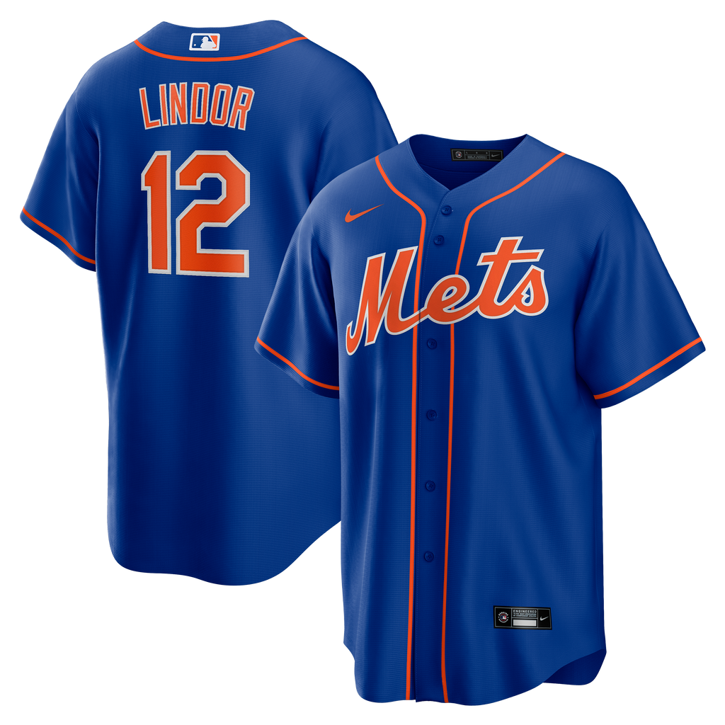 Men's New York Mets Francisco Lindor Nike Royal Alternate Replica Player Jersey