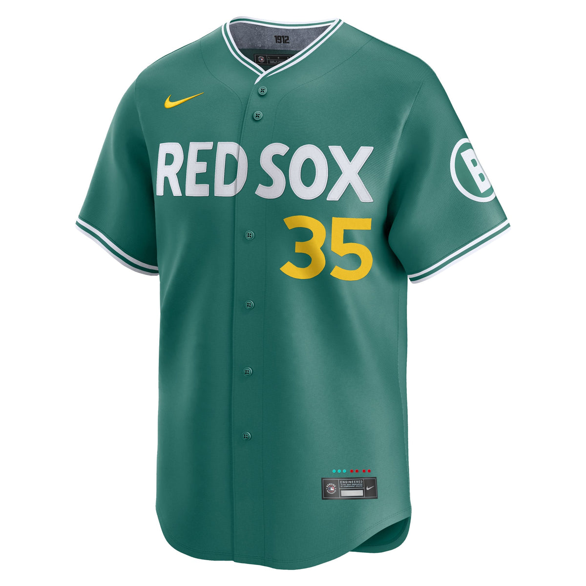 Men's Boston Red Sox Garrett Crochet Nike Green 2025 City Connect Limited Player Jersey - 3