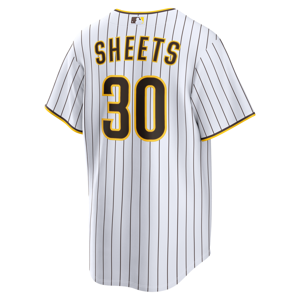 Men's San Diego Padres Gavin Sheets Nike White Home Replica Jersey - 4