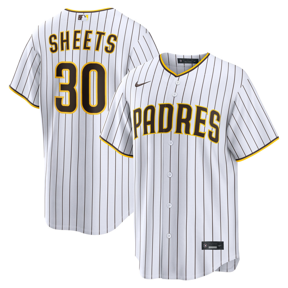 Men's San Diego Padres Gavin Sheets Nike White Home Replica Jersey