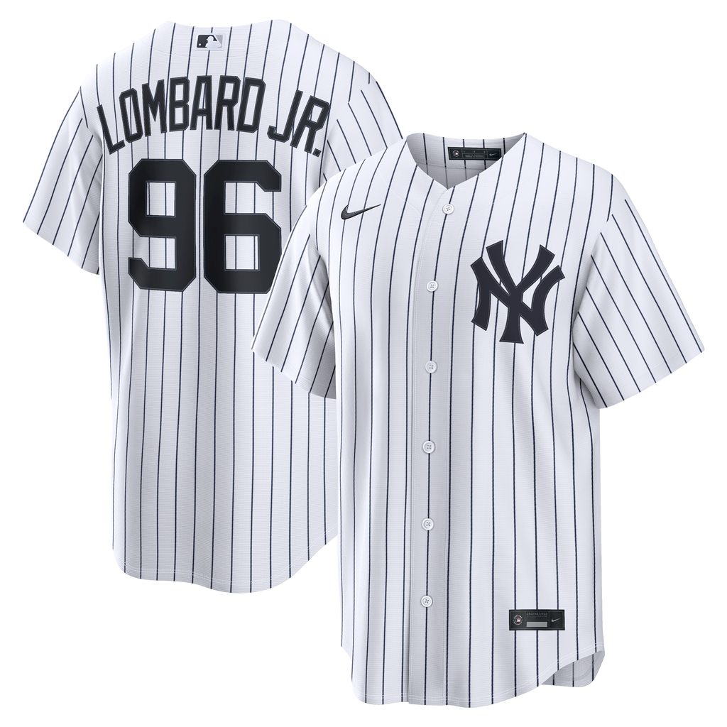 Men's New York Yankees George Lombard Jr. Nike White Home Replica Jersey