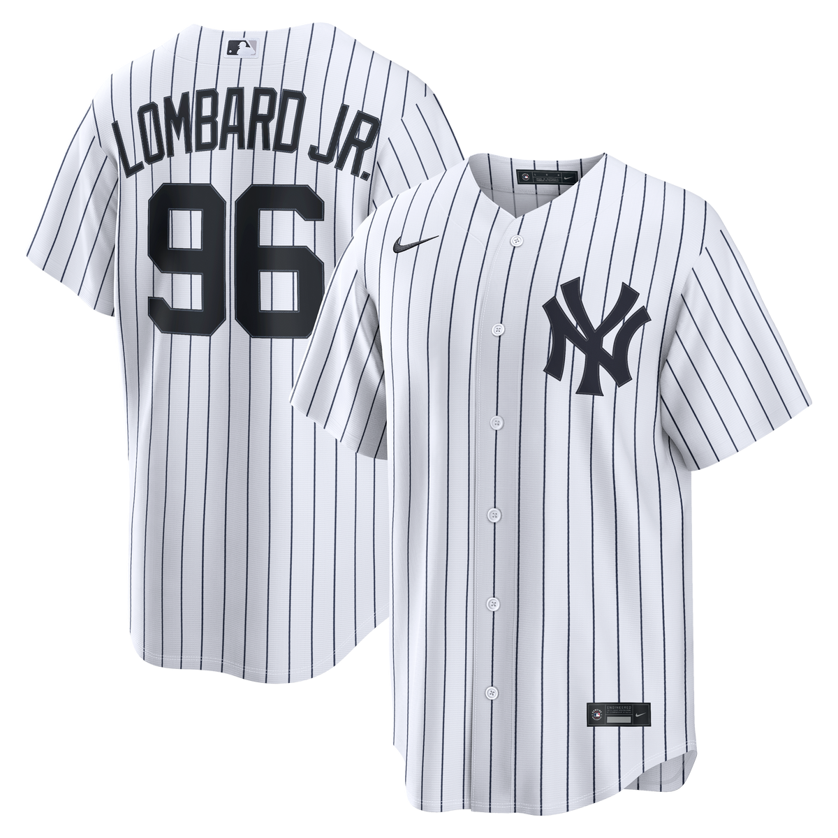 Men's New York Yankees George Lombard Jr. Nike White Home Replica Jersey