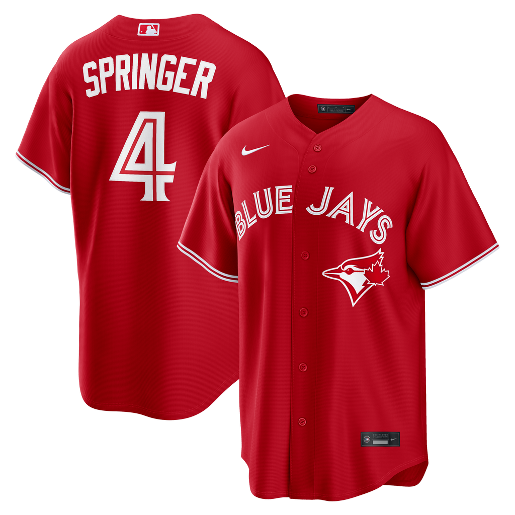 Men's Toronto Blue Jays George Springer Nike Red Canada Day Replica Jersey