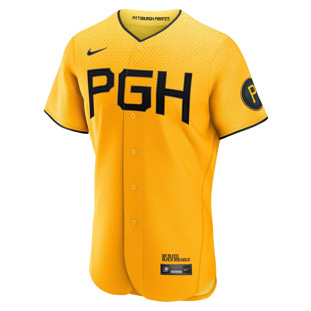Men's Pittsburgh Pirates Nike Gold City Connect Authentic Jersey - 3