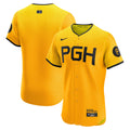 Men's Pittsburgh Pirates Nike Gold City Connect Elite Jersey