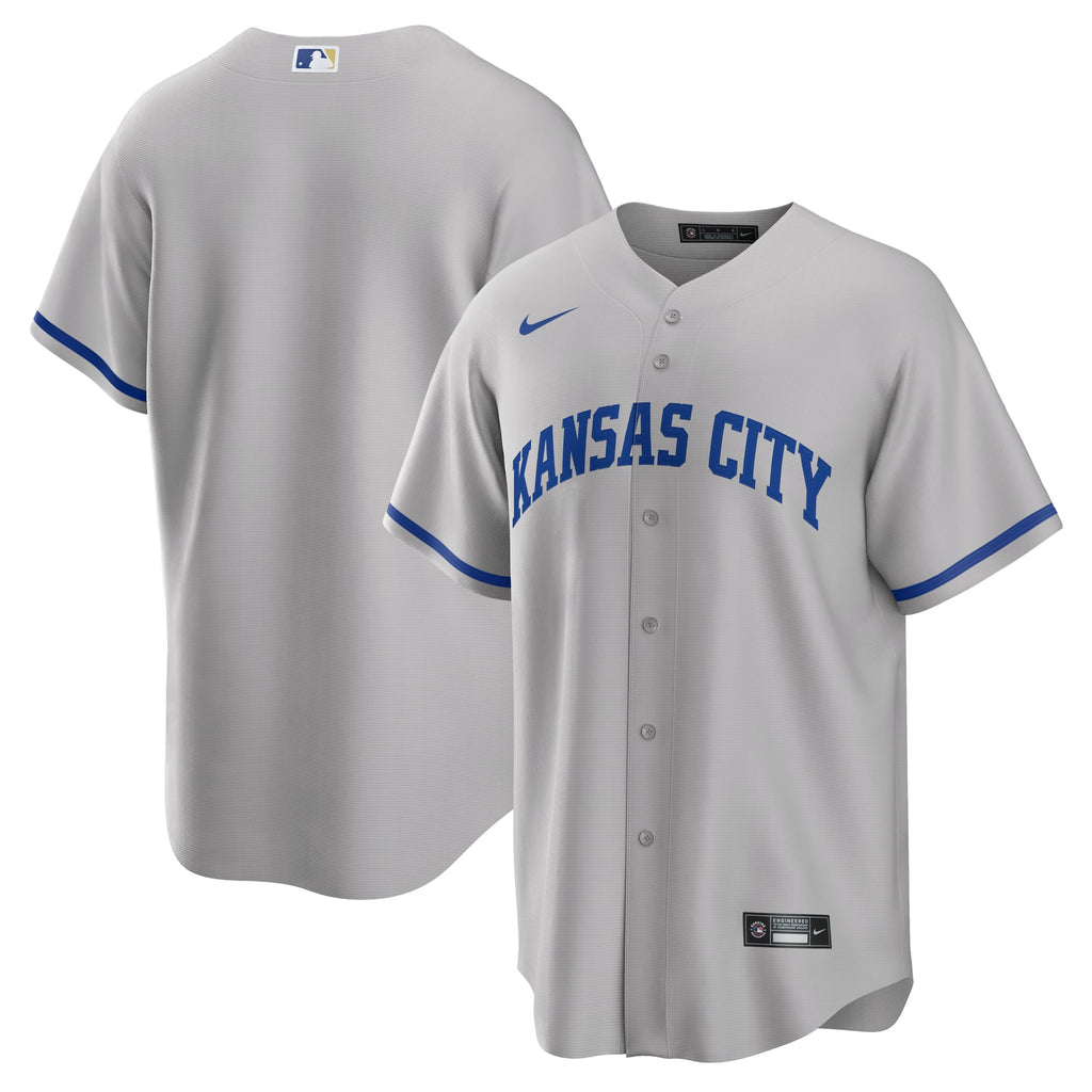 Men's Kansas City Royals Nike Gray Road Replica Team Jersey