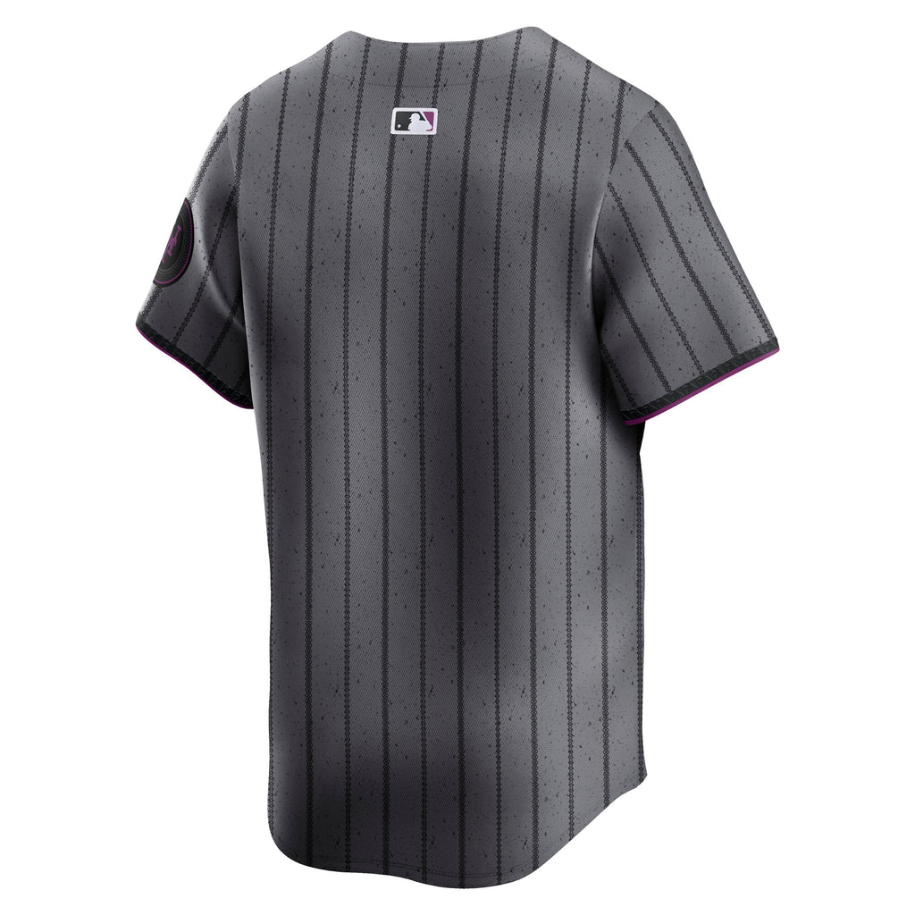 Men's New York Mets Nike Gray City Connect Limited Jersey - 7