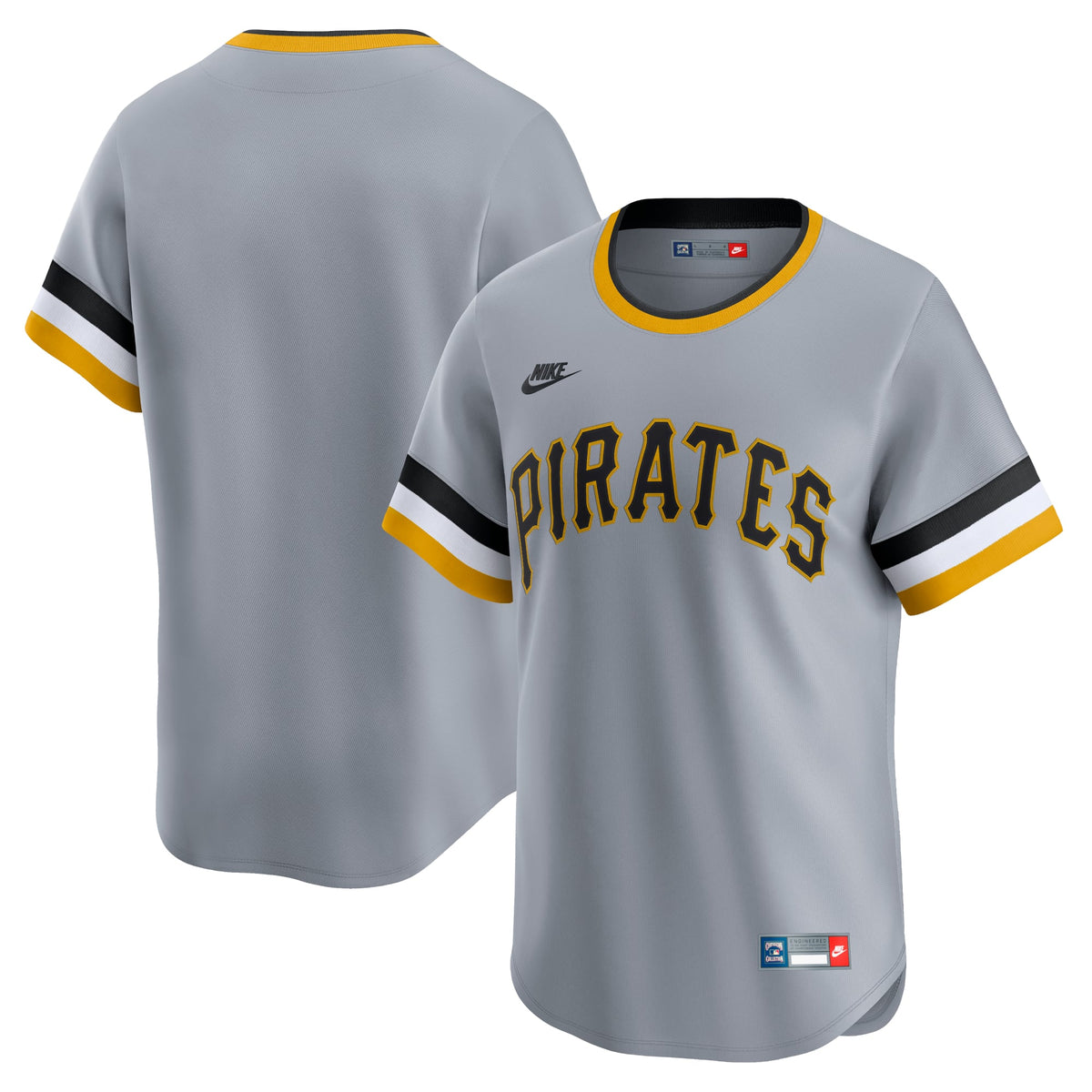 Men's Pittsburgh Pirates Nike Gray Cooperstown Collection Limited Jersey - 2