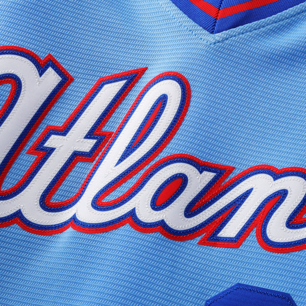 Men's Atlanta Braves Hank Aaron Nike Powder Blue 2026 City Connect Stadium Jersey - 5