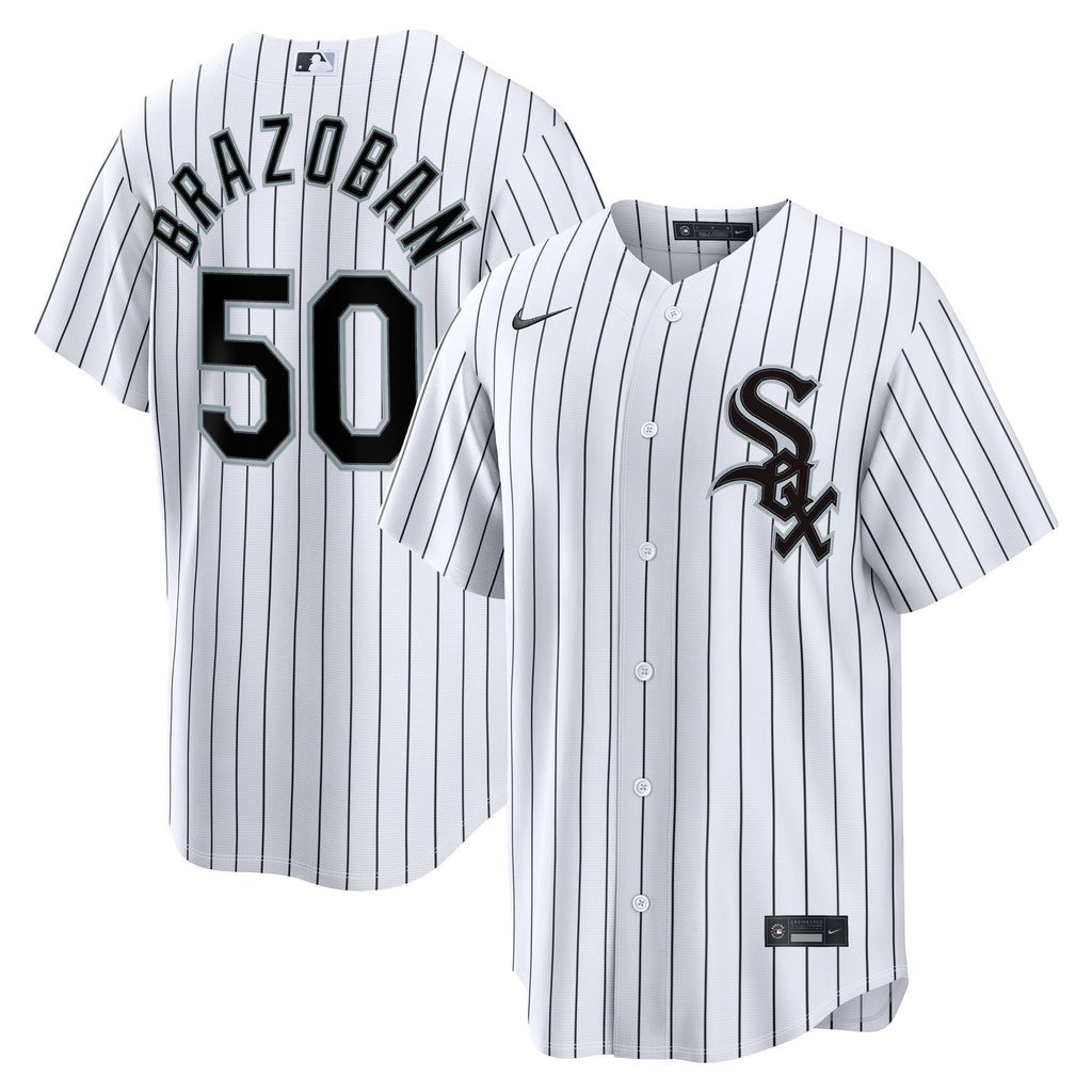 Men's Chicago White Sox Huascar Brazoban Nike White Home Replica Jersey - 2
