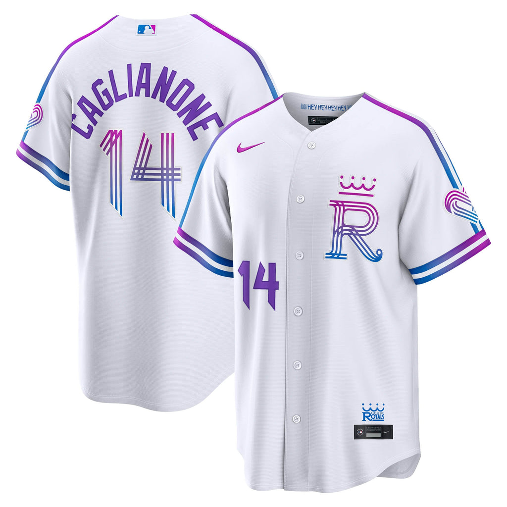 Men's Kansas City Royals Jac Caglianone Nike White 2026 City Connect Stadium Jersey - 2