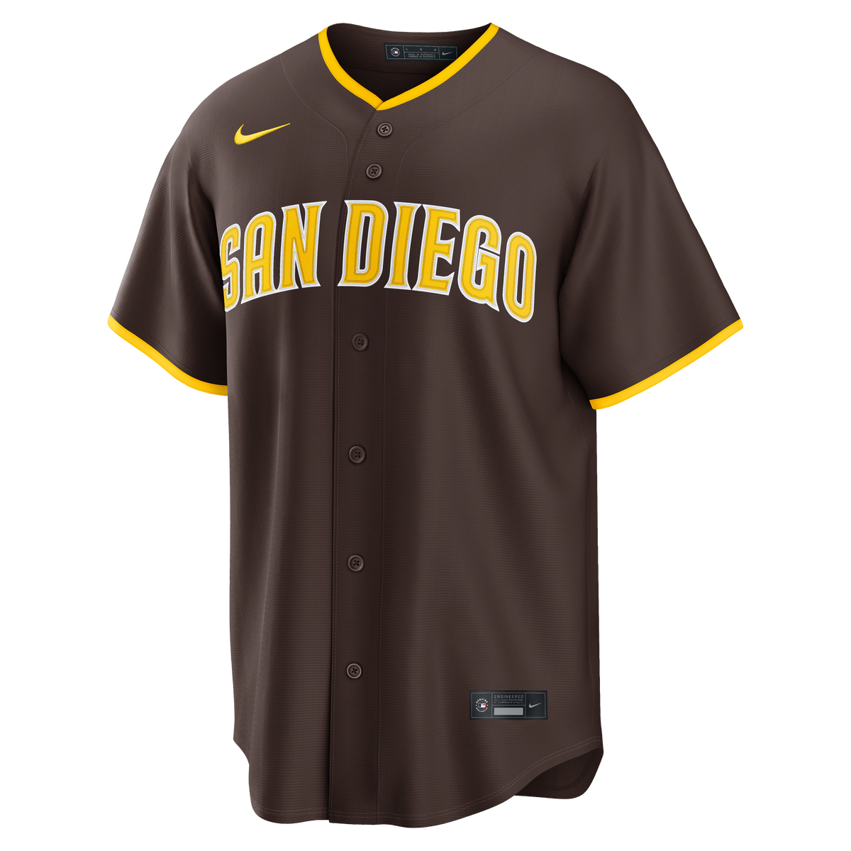 Men's San Diego Padres Jackson Merrill Nike Brown Road Replica Jersey - 3