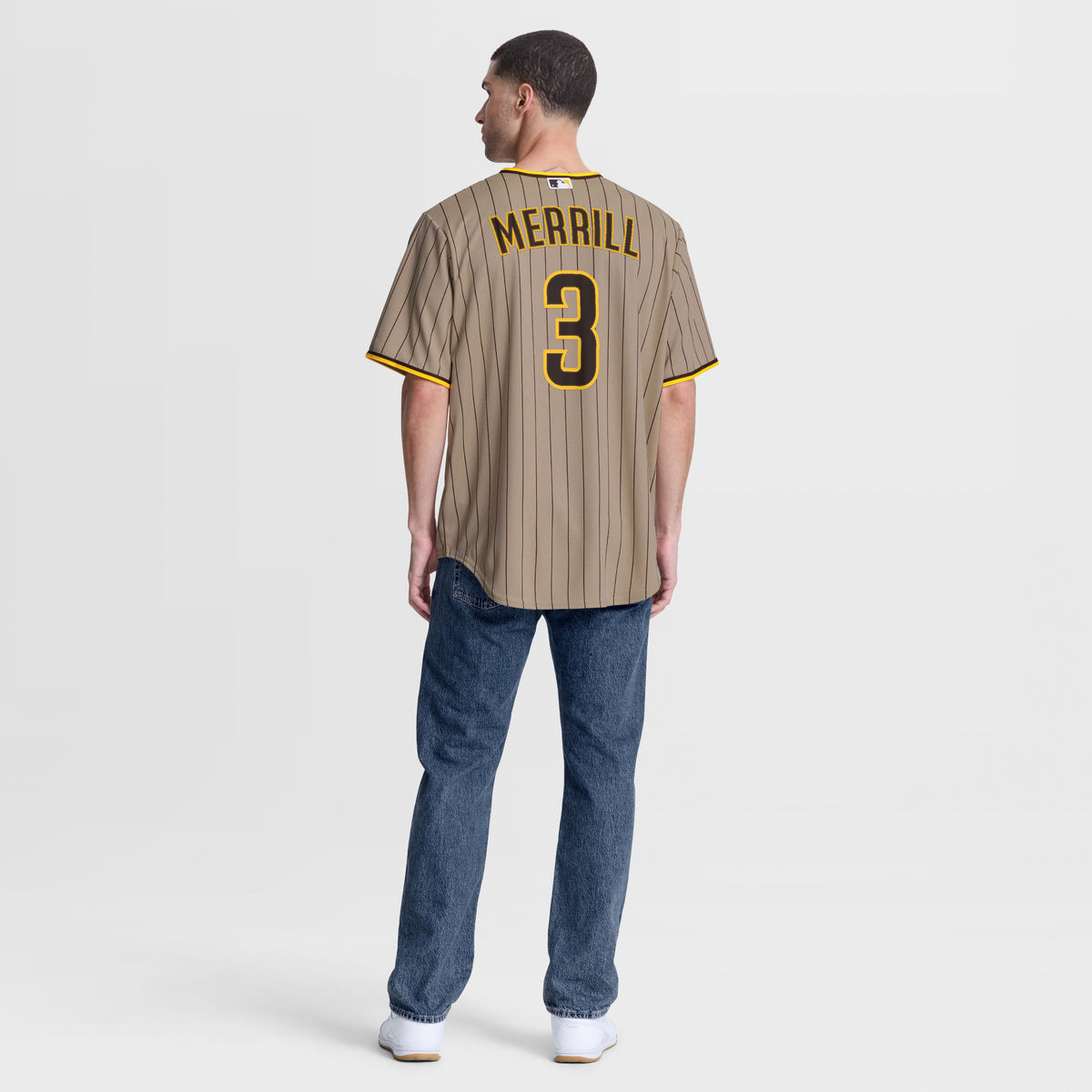 Men's San Diego Padres Jackson Merrill Nike Sand Alternate Replica Jersey - 6