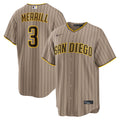 Men's San Diego Padres Jackson Merrill Nike Sand Alternate Replica Jersey