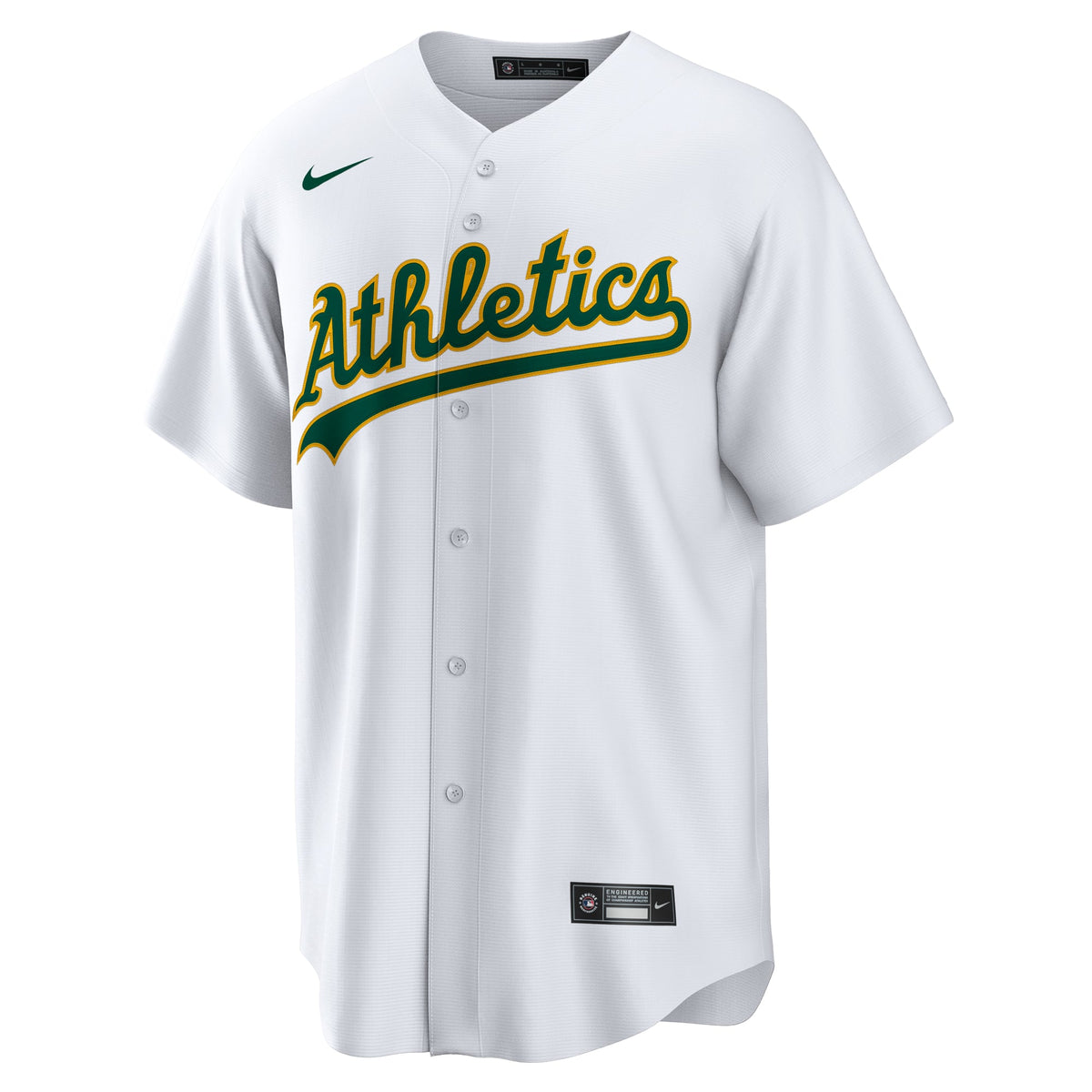 Men's Athletics Jacob Wilson Nike White Home Replica Jersey - 3