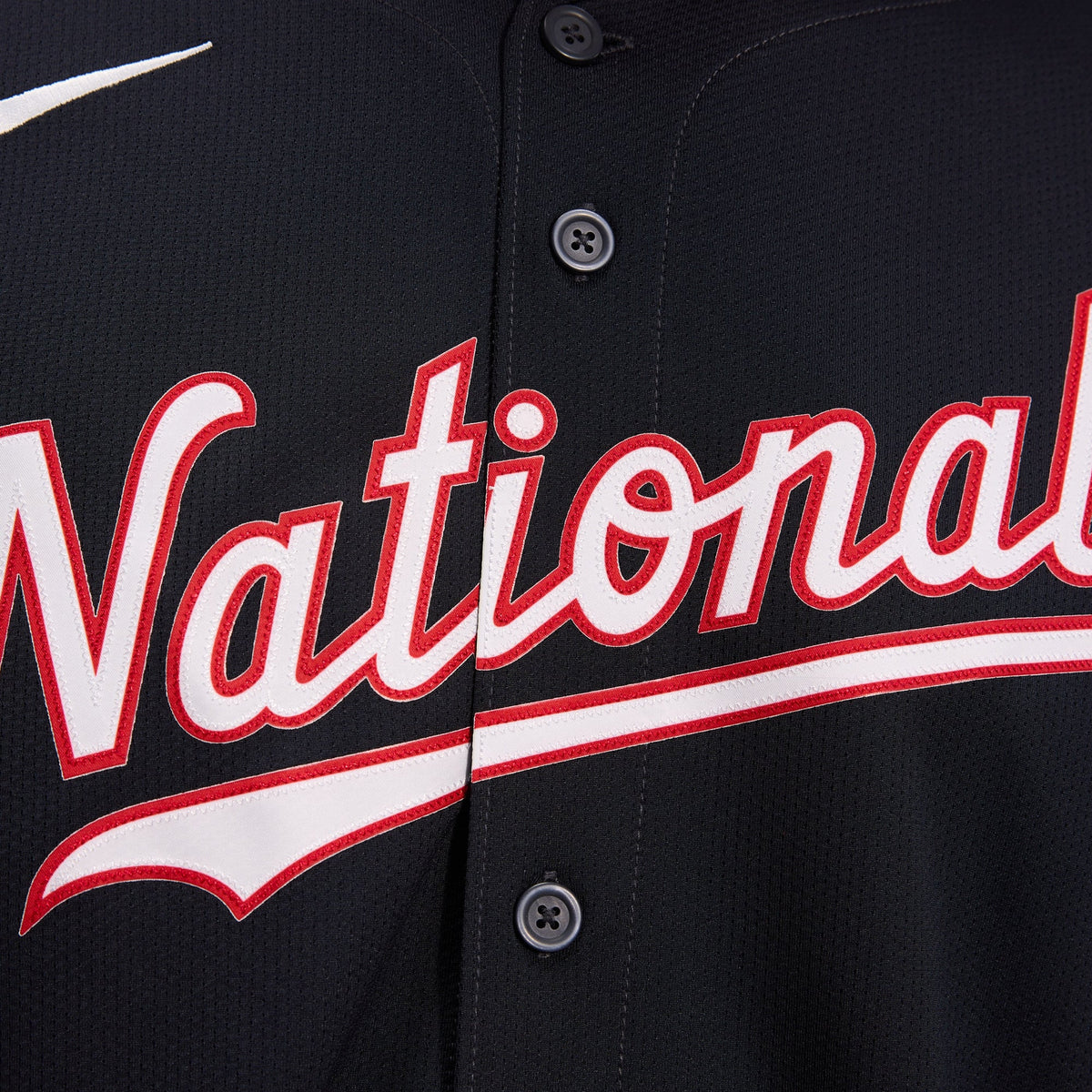 Men's Washington Nationals James Wood Nike Navy Alternate Limited Player Jersey - 12